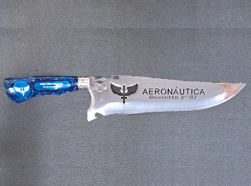 Raposo Laser - Gravação Metal - Faca Aeronautica - Boaretto - 370X500