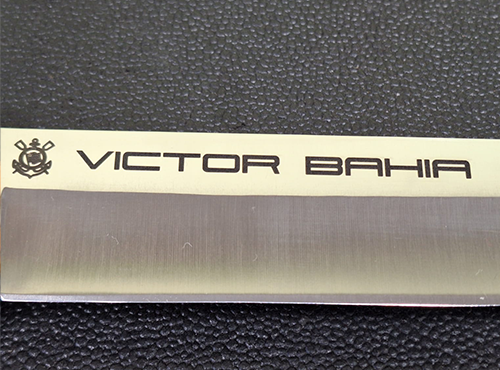 Raposo Laser - Gravação Metal - Faca Inox - Victor Bahia - 370X500